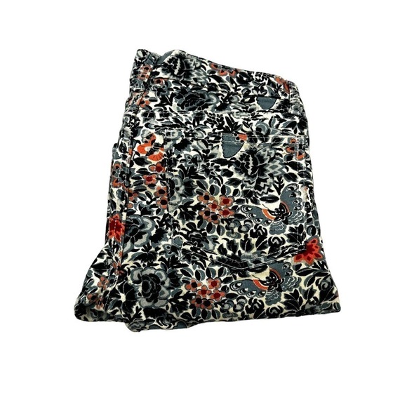 Tory Burch Skinny Flower Printed Pattern Skinny Denim Jeans SZ26 - Picture 1 of 9